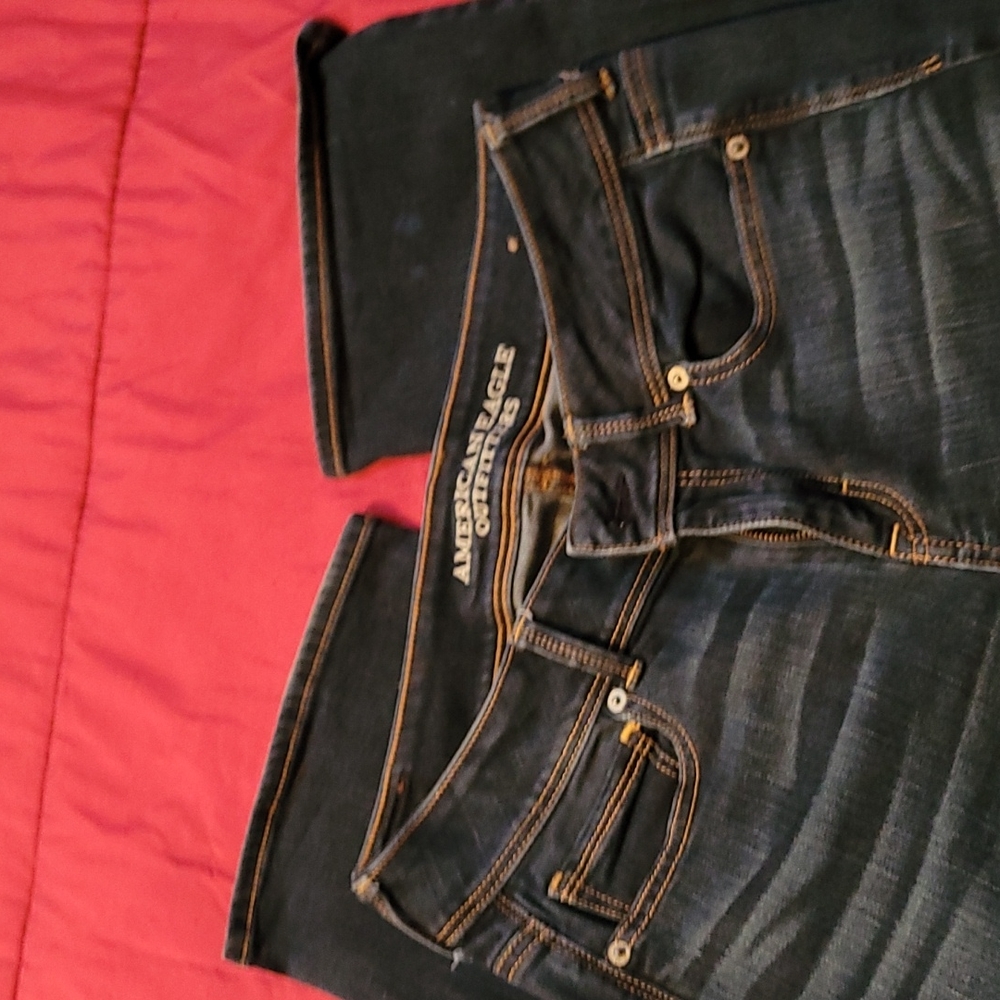 Dark blue jeans